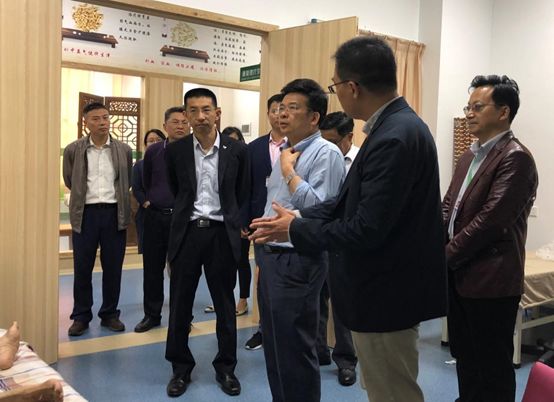 广州市民政局调研我司养老项目海颐苑及银幸颐园